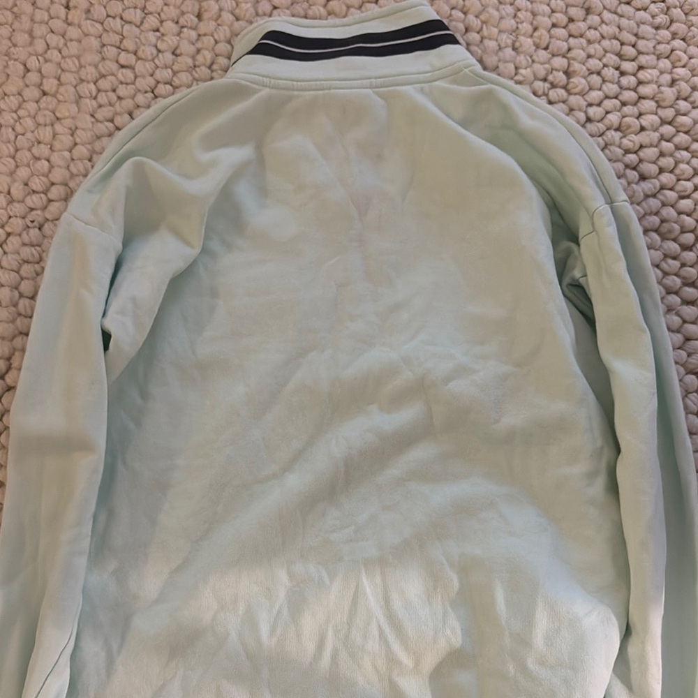 PINK Victoria's Secret Mint Quarter-Zip Pullover - Picture 4 of 4